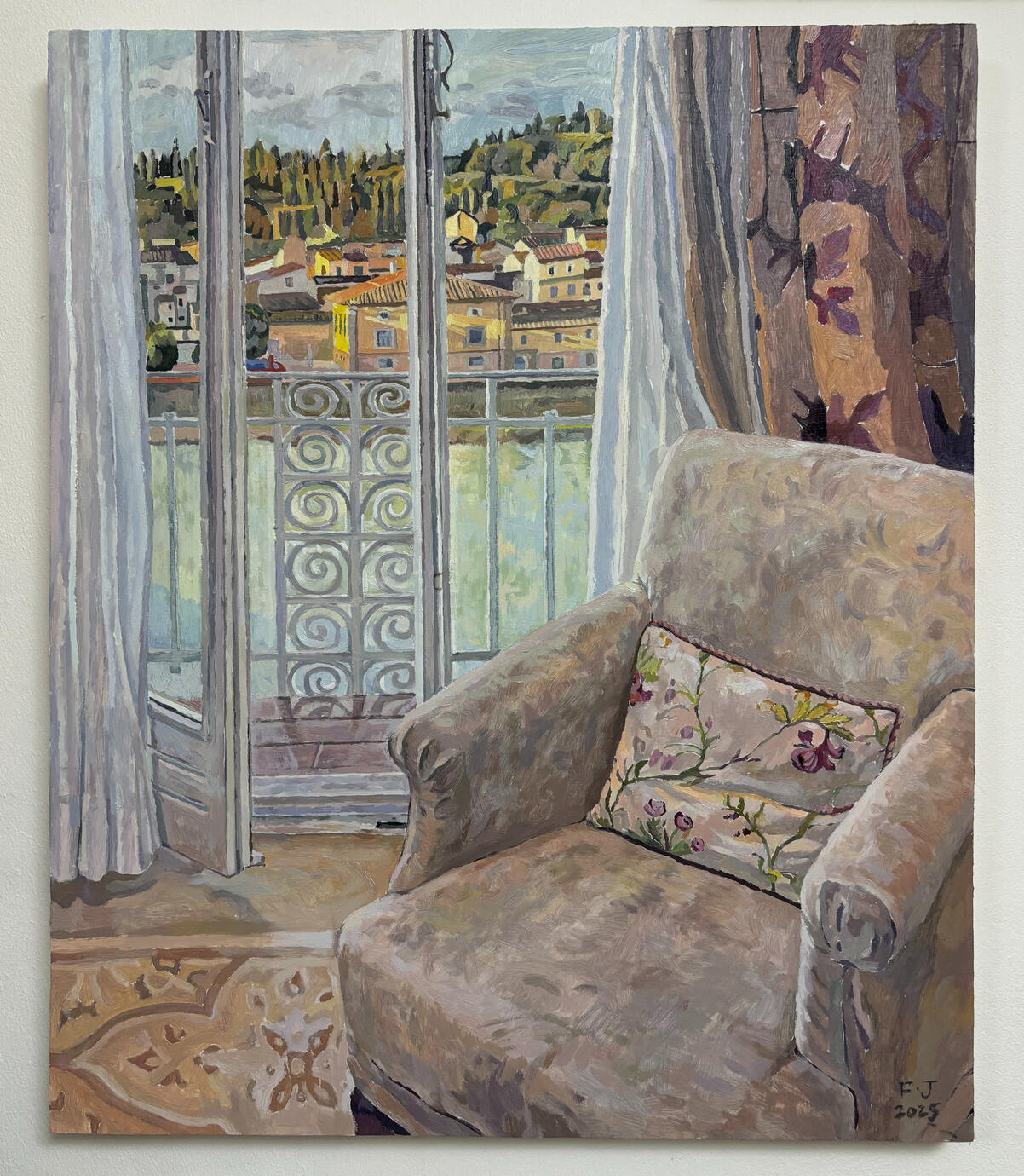 A dim light in the distance - 19.6*23.6" oil on pannel