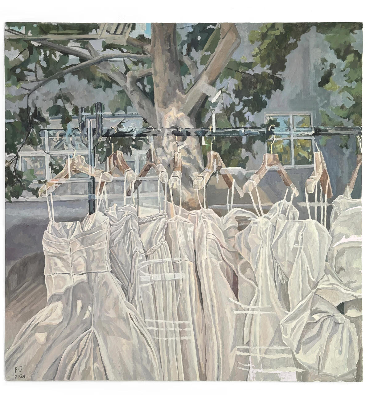 Wedding series1 100*100cm oil paint