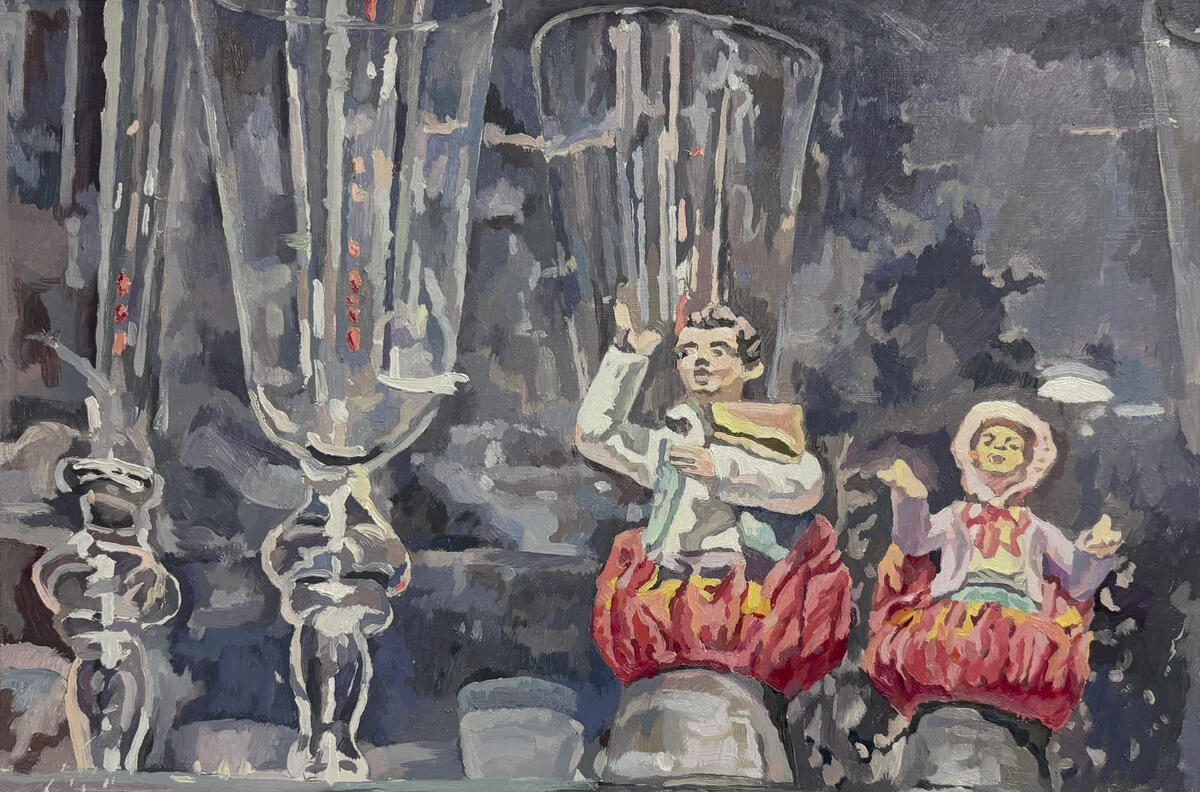 Window display4 20*30cm oil paint