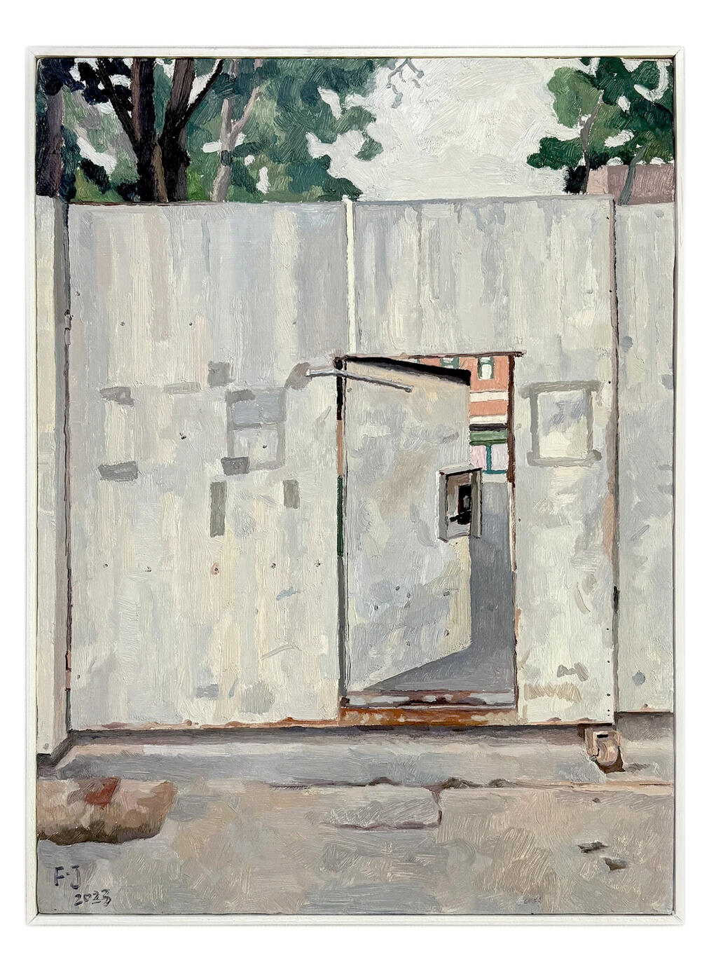 The open door 30*40cm oil paint