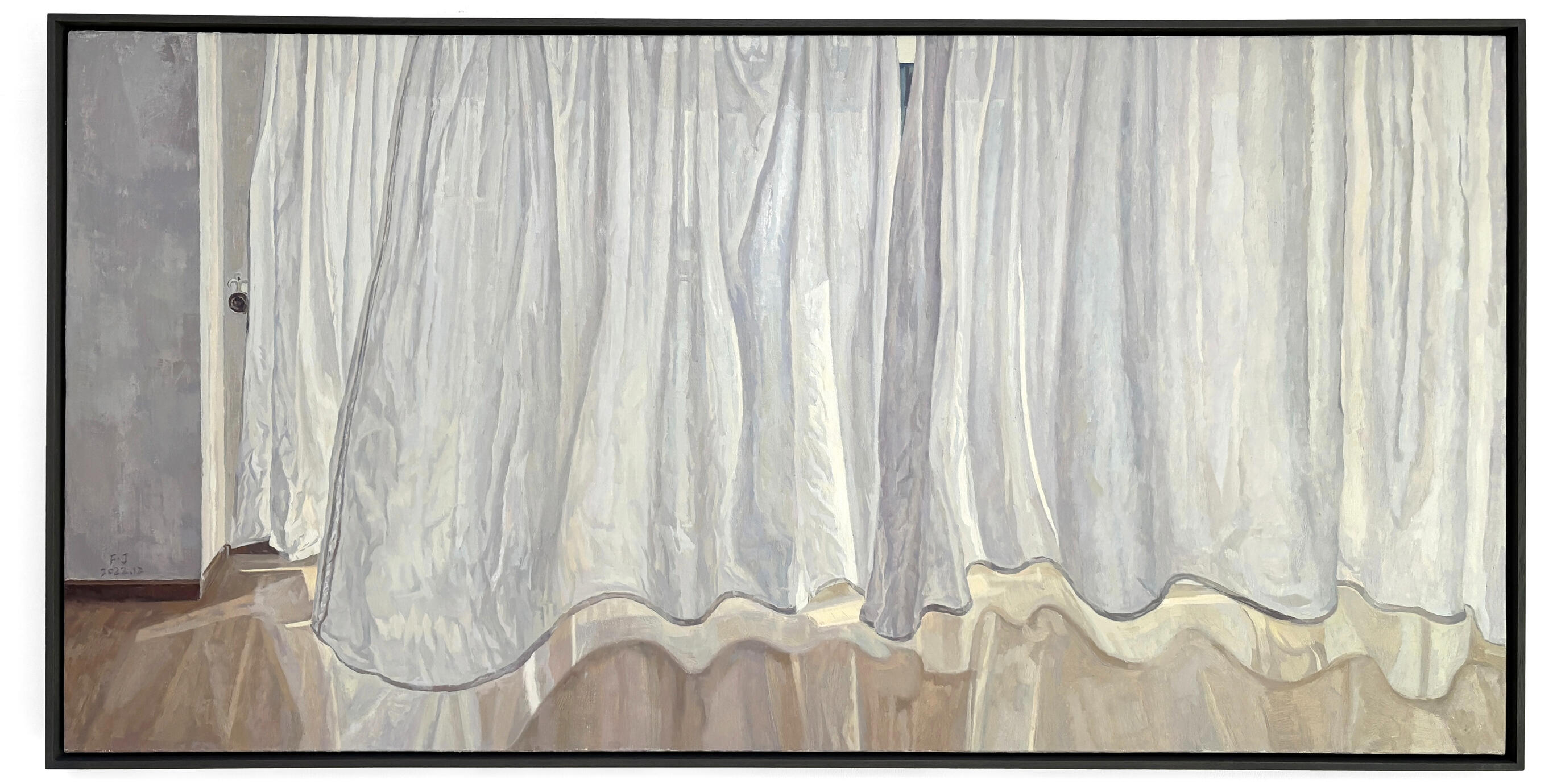 Curtain series2 70*140cm oil paint