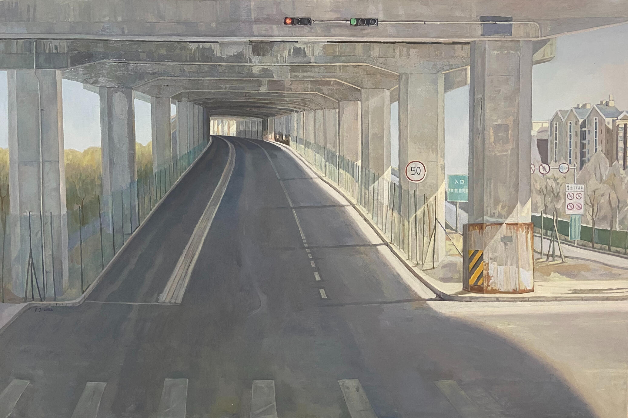 Boundless Road 100*150cm oil paint