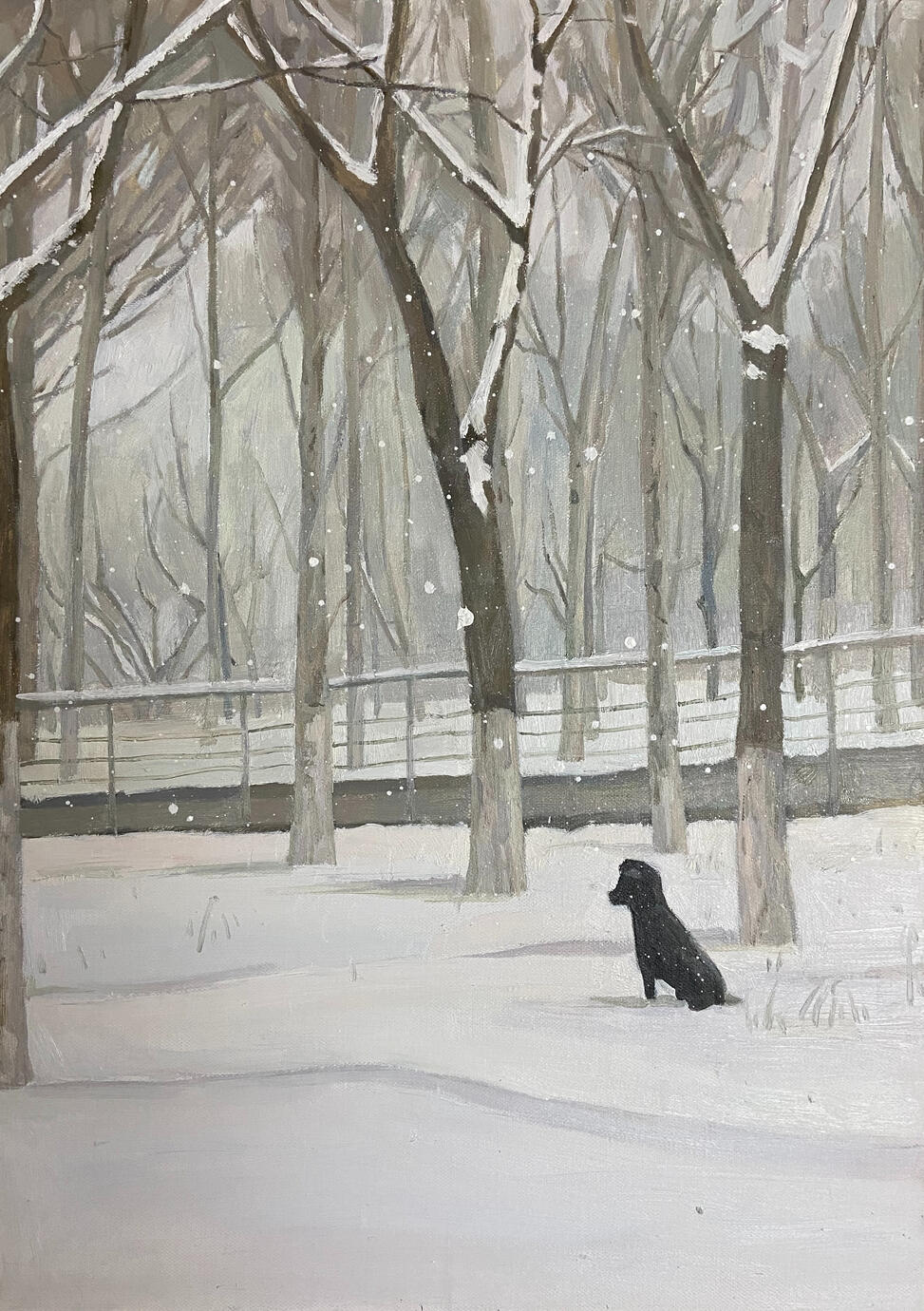 Winter Forest 50*70cm oil paint