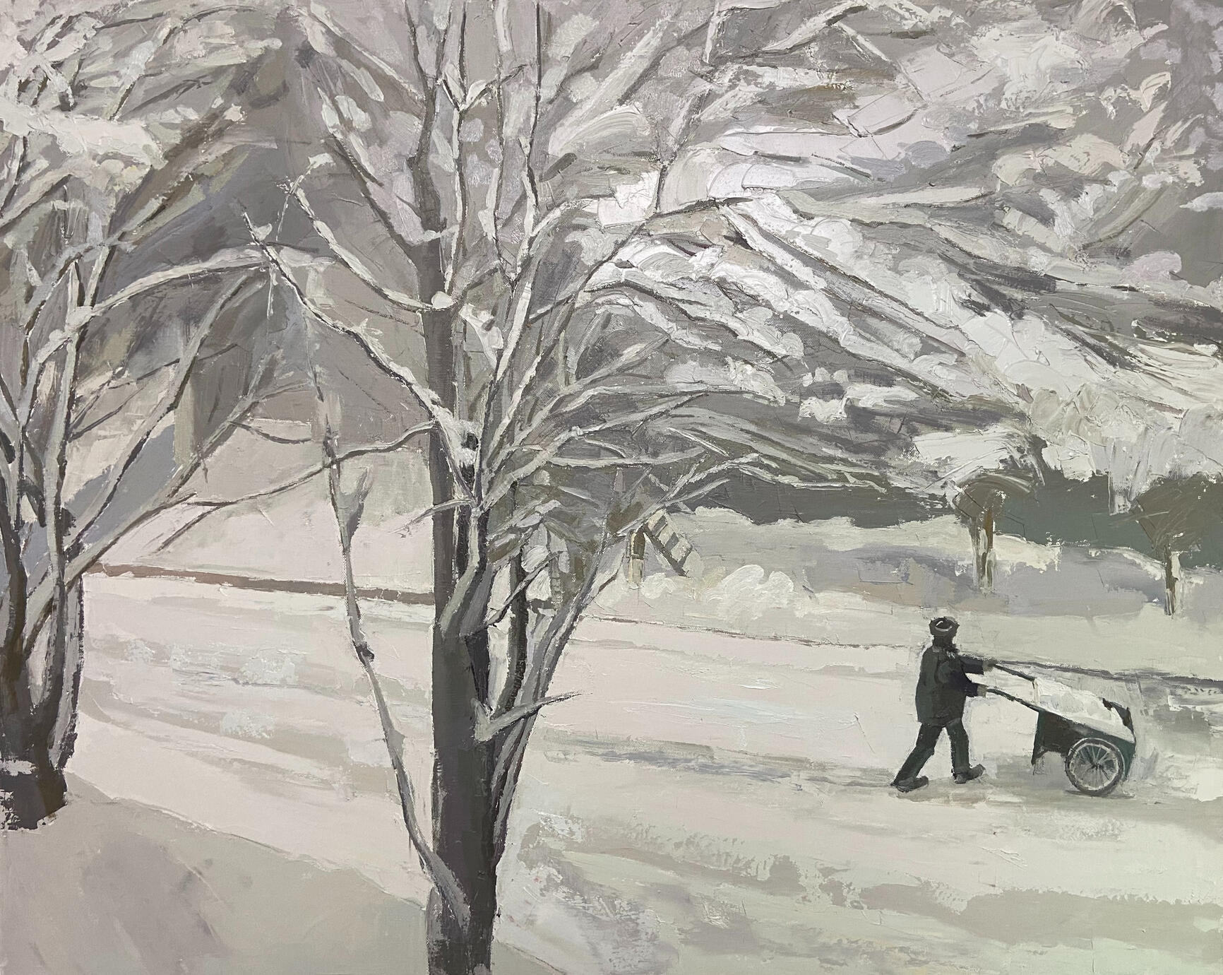 Snow Country 100*80cm oil paint