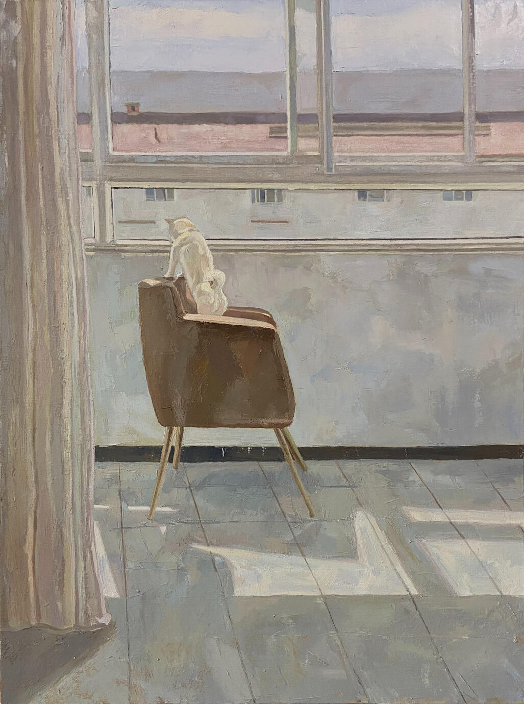 Expecting 60*80cm oil paint